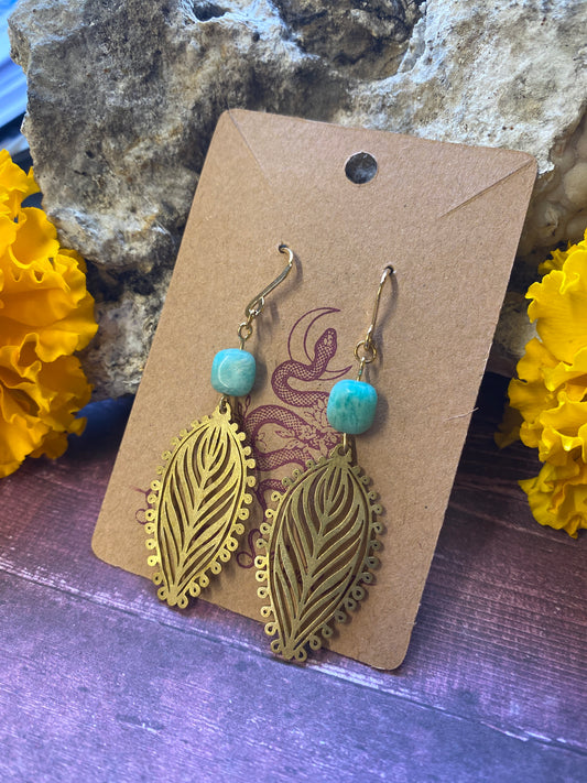 Feminine Flair Amazonite Earrings